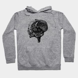 Bison head Hoodie